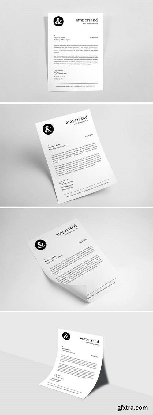 Letterhead InDesign Template