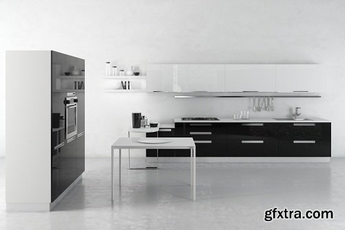 Modern Kitchen 24 3d Model