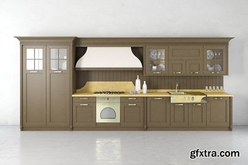 Modern Kitchen 25 3d Model