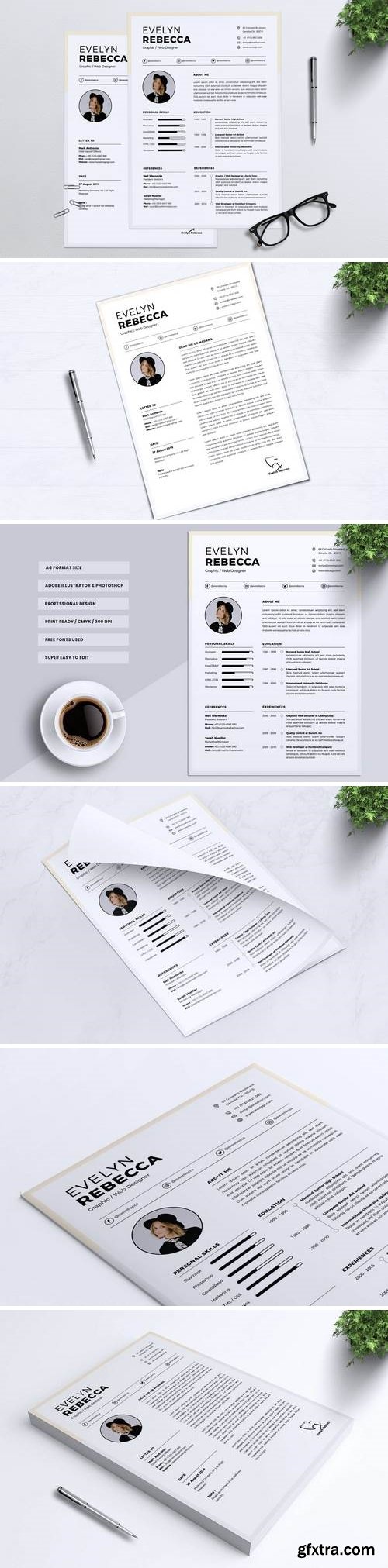 Minimalist CV Resume Vol. 06