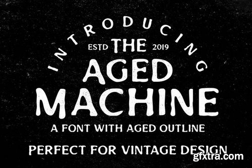 Aged Machine - Vintage Font