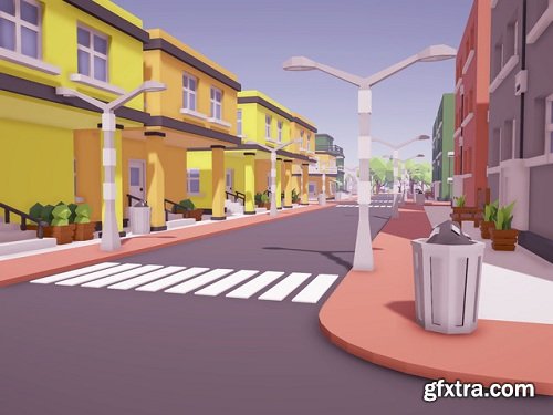 Low Poly City Asset