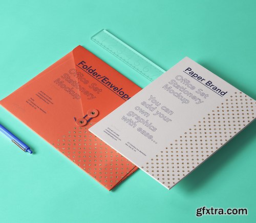 Office Psd Stationery Set Mockup