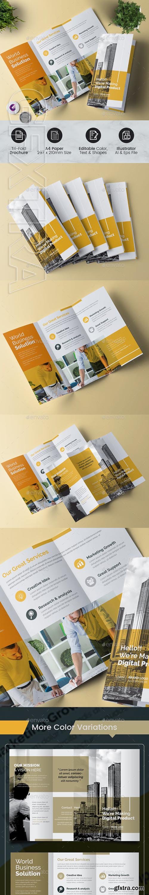 GraphicRiver - Minimal Trifold Brochure 23101005