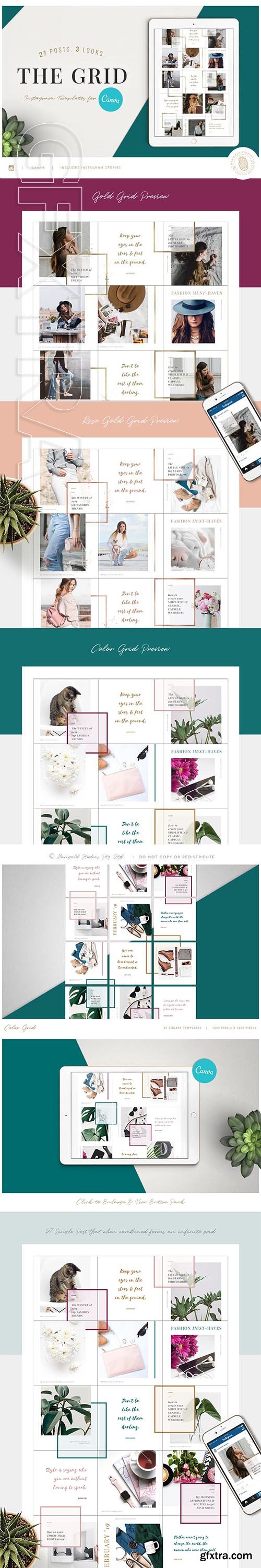 CreativeMarket - THE GRID for Canva 3325565