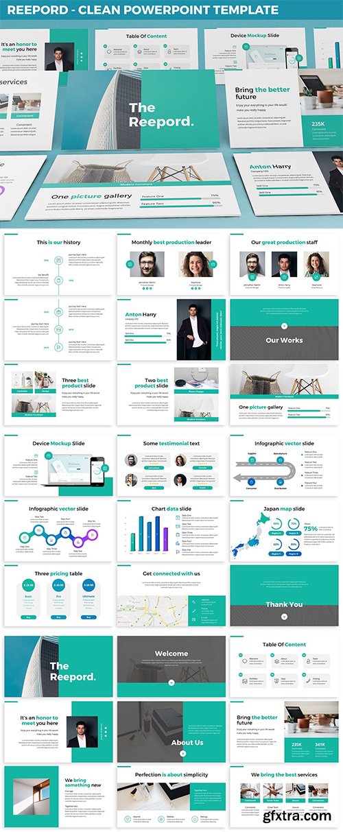 Reepord - Clean Powerpoint Template