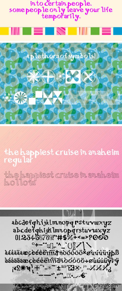 The Happiest Cruise in Anaheim Font