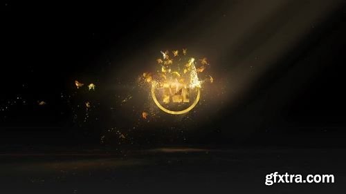 MotionArray - Golden Butterflies Logo After Effects Templates 159630