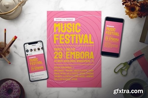 Music Festival Flyer Set