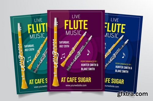 Flute Live Performance Flyer Template