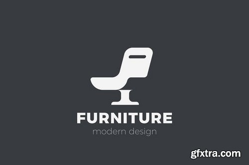 Logo Armchair Furniture Chair Negative space style