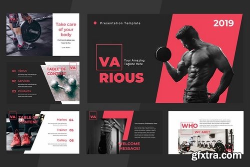 Various Gym - Keynote and Google Slides Templates