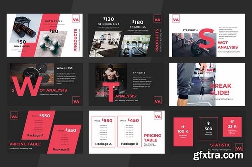 Various Gym - Keynote and Google Slides Templates