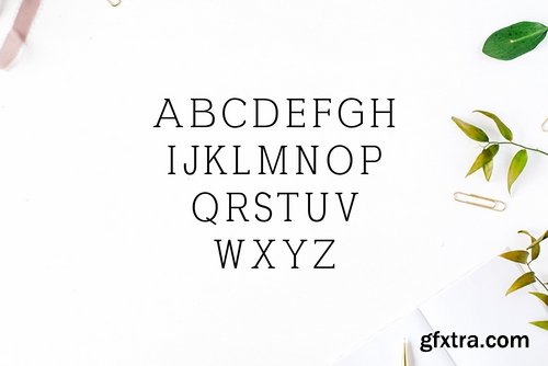 CM - Ahijah A Clean Serif Font Family 1746672