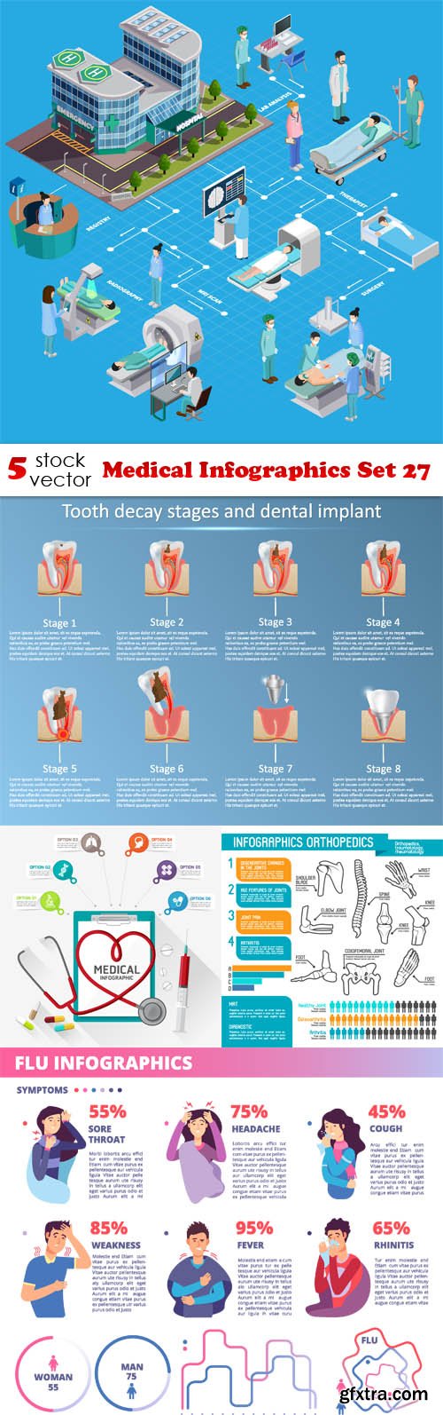 Vectors - Medical Infographics Set 27