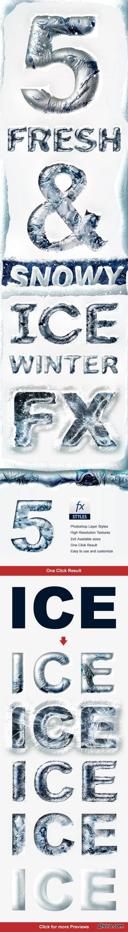 Graphicriver - Ice Chrome Photoshop Layer Styles - Frozen Metal Text Effect 18759353