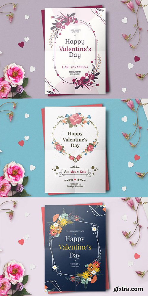 Valentine's day flyer template