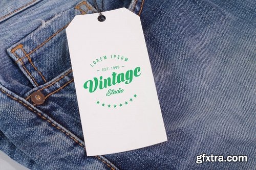 Clothing Label Tag Mock Up