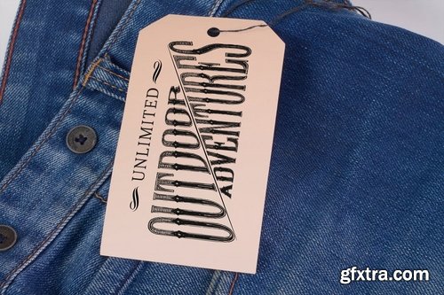 Clothing Label Tag Mock Up