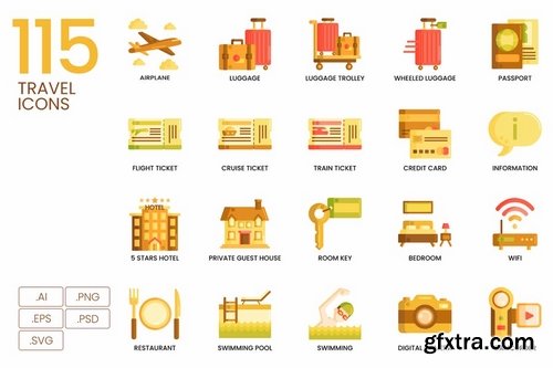 900+ Vector Icons Bundle - Caramel Series