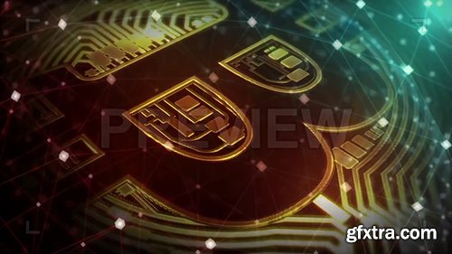 Bitcoin Logo With Plexus Overlay 144878