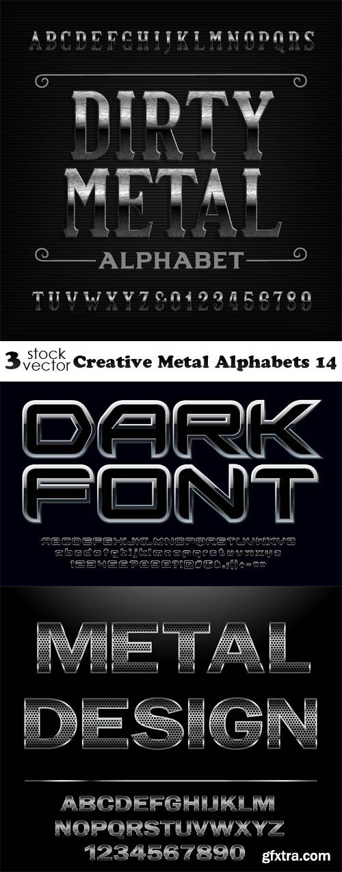 Vectors - Creative Metal Alphabets 14