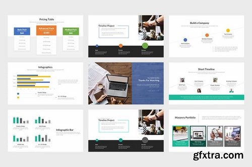 Quin Clean & Minimal Company Google Slides