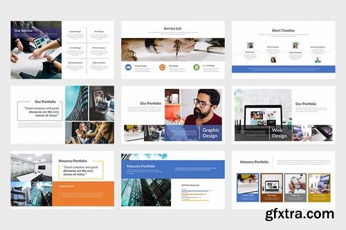 Quin Clean & Minimal Company Google Slides