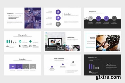 Quin Clean & Minimal Company Google Slides