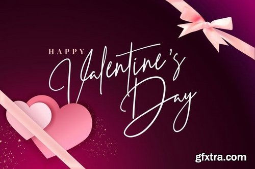 Valentine’s Day Vector Illustration Concepts