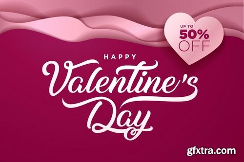 Valentine’s Day Vector Illustration Concepts