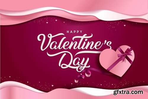 Valentine’s Day Vector Illustration Concepts