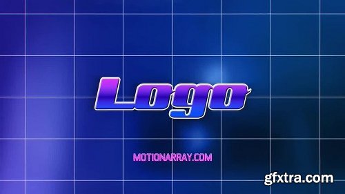 MotionArray Wireframe Path Retro Logo 161849