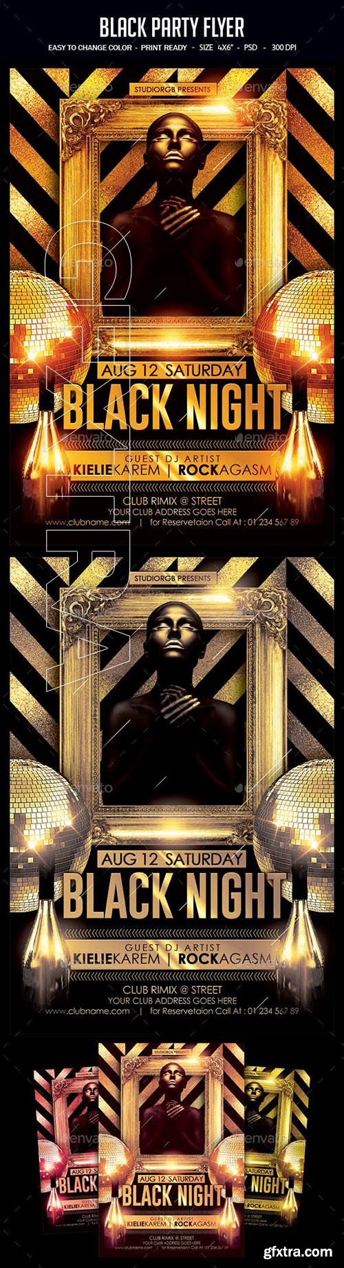 GraphicRiver - Black Party Flyer 23115698