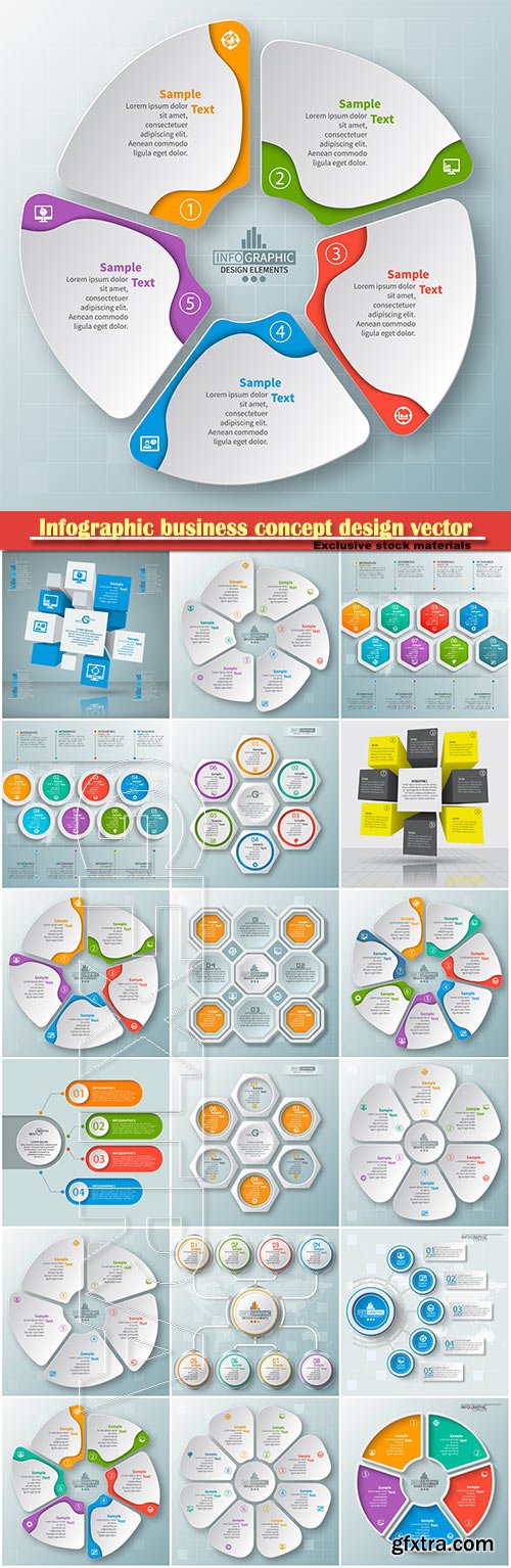 Infographic business concept design vector illustration # 2