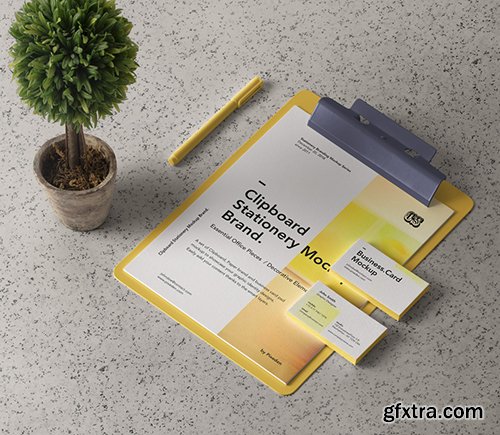 Psd Clipboard Stationery Mockup Brand