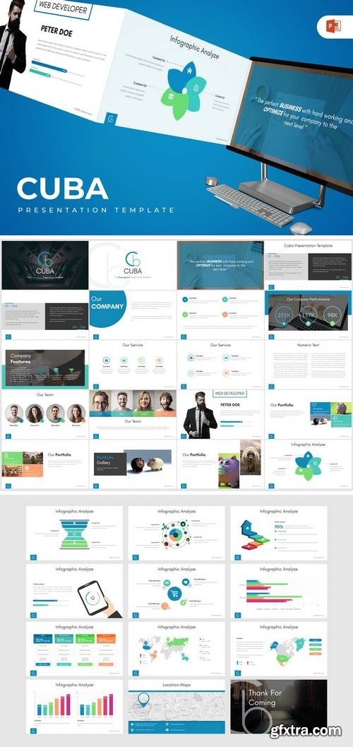 Cuba - Powerpoint, Keynote, Google Sliders Templates