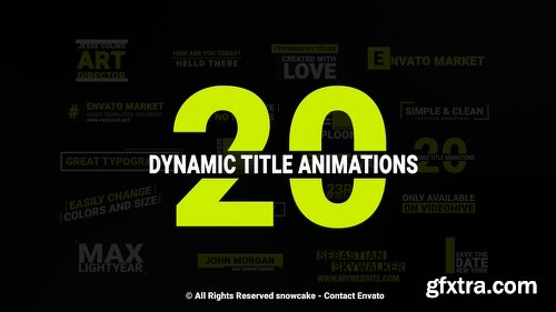 Videohive Dynamic Titles 22889048