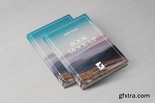 Hardcover Book Mock-Ups Vol1