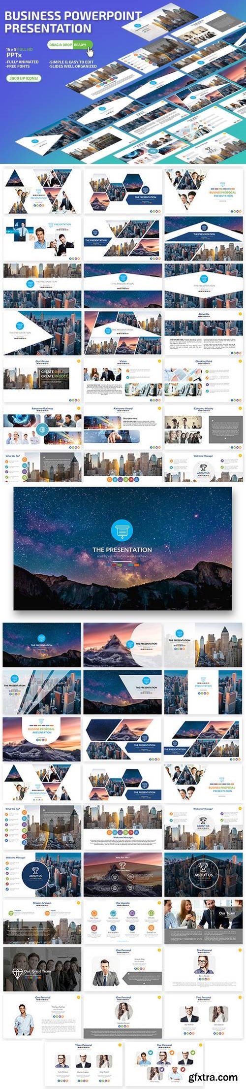 Business Powerpoint and Keynote Presentation Template