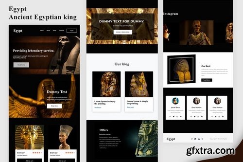 Egypt - Ancient Egyptian king Email Newsletter