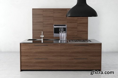 Modern Kitchen 34 3d Model