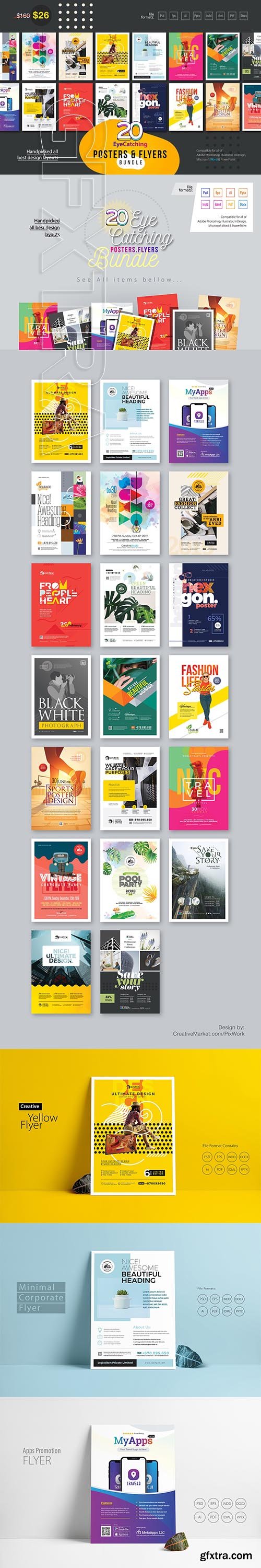 CreativeMarket - EyeCatching Poster & Flyer Bundle 3334375