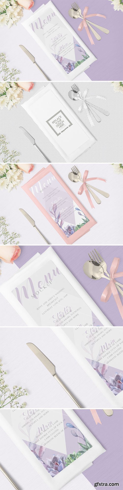 Gorgeous Restaurant Menu PSD Mockup