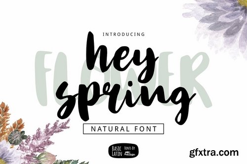 CM - Hey Spring Brush Font 3370976