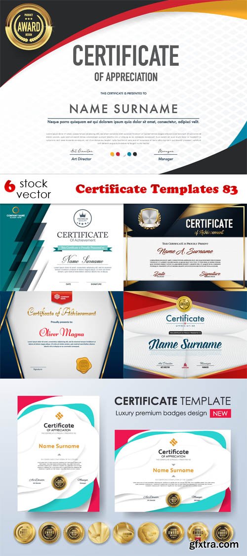 Vectors - Certificate Templates 83