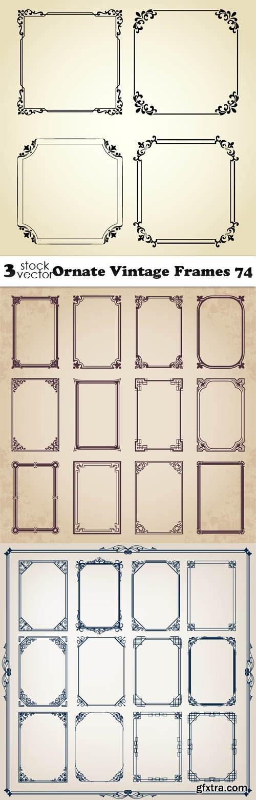 Vectors - Ornate Vintage Frames 74