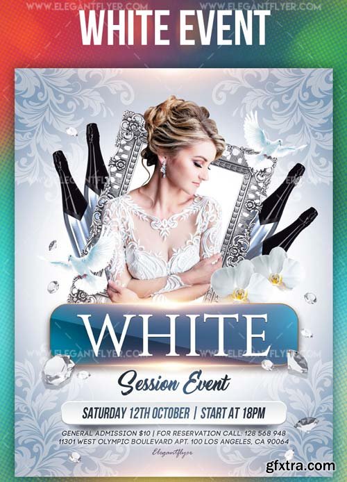 White Event V1 2019 Flyer PSD Template