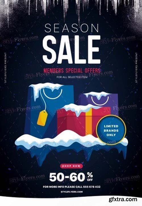 Season Sale V12 2018 PSD Flyer Template