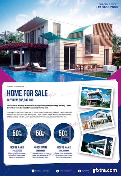 Real Estate V47 2018 PSD Flyer Template